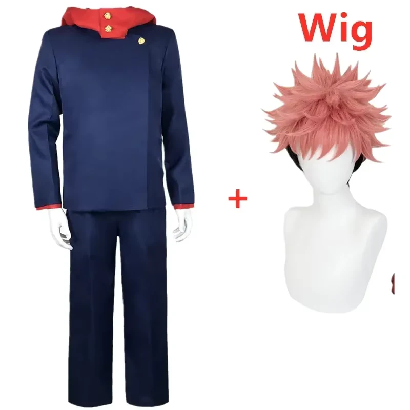 2026 Anime Jujutsu Kaisen Itadori Yuji Top Pants Set School Uniform Cosplay Costumes