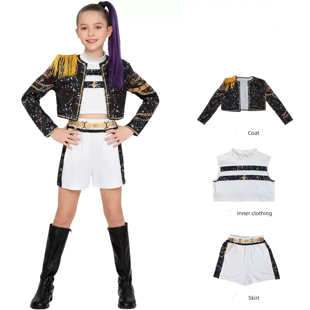Zoey Rumi Mira Cosplay Costume kpop Women Girls Halloween Carnival Audlt Kids Child Party Role Playing Outfits