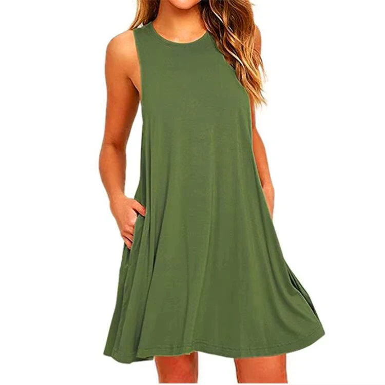 Women's Plus Size Casual Swing T-Shirt Dress