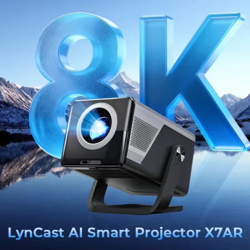 X7 AI Smart Projector with Android 14 OS Dolby, 8K Decoding 1080P UHD 2000 ANSl, Wifi6 & Bluetooth5.4, 200" Display Home Cinema