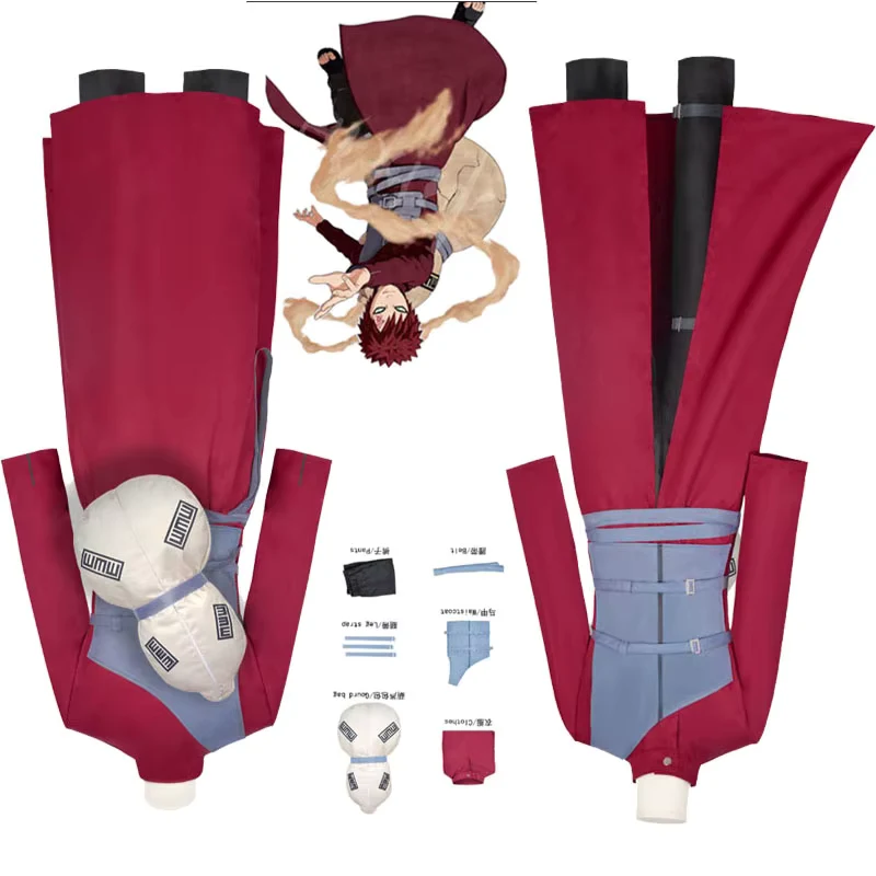 Anime New Ninja Sand Ninja Wind Shadow I Love Luo Disguised Role Playing Costume Halloween Costume Easter Fantasy Carnival Gift