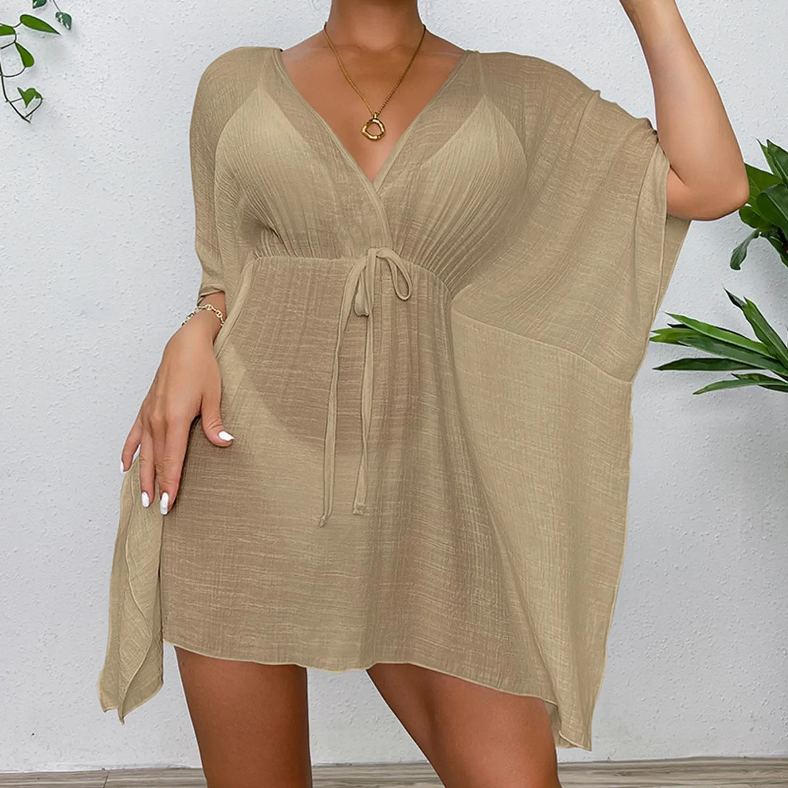 Women’S Bathing Suit Cover Up For Beach Pool Swimwear Contrast Blouse Gradient Beach Summer Holiday Beachwear Bra Brief Sets