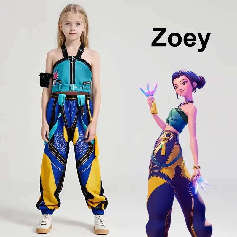 New Anime Kids Girl Roleplay Cosplay Costumes Full Costume Set for Halloween Carnival Party Suits Clothes Outfit