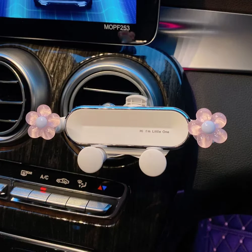 Cute Car Mobile Phone Bracket Creative Car Air Outlet Clip Mount Mobile Phone Navigation Fixed Support Bracket Holder