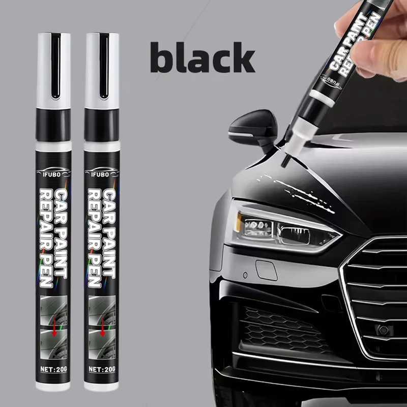 Black Car Scratch Repair Pen, Auto Paint Touch Up Tool, Waterproof Car Paint Fix Remover, Universal Black Car Detailing Pen