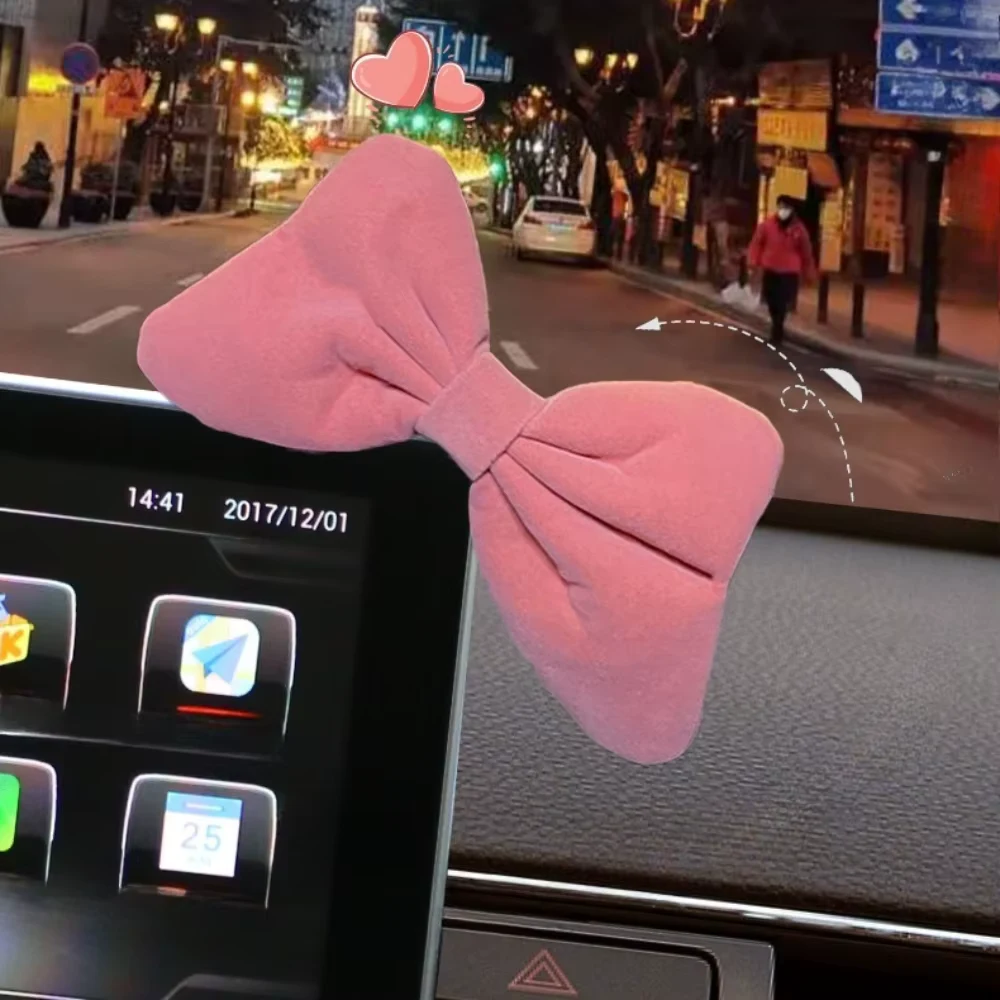 1PC Cute and Fashionable Bow Car Accessories Light Luxury Style Car Interiors Styling Accessories