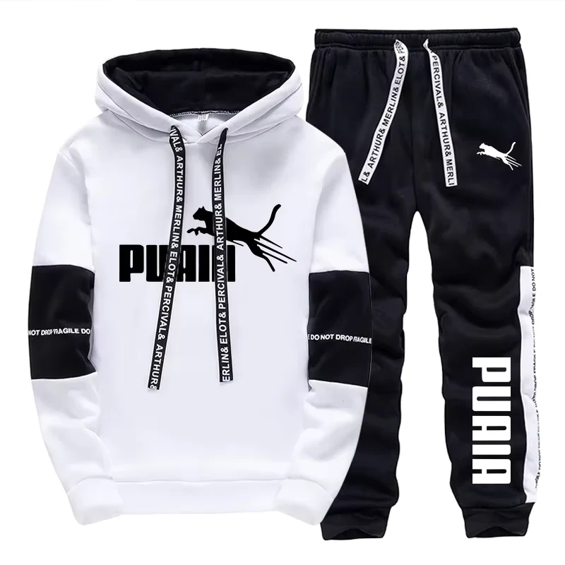 Autumn Winter Daily Casual Sports Jogging Suits Men's Set/Hoodie/Pants 2026 New Arrival Hooded Sweatshirts Sweatpants Sportswear