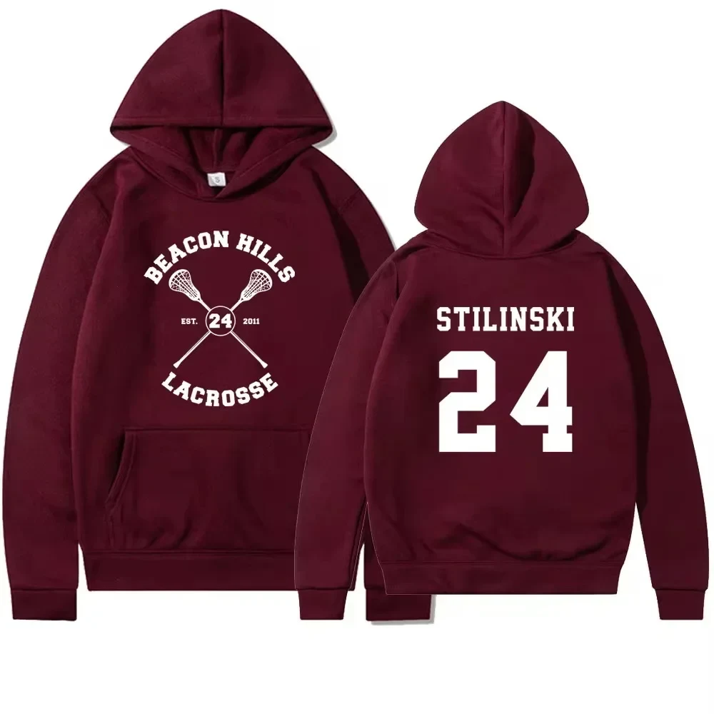 Autumn Teen Wolf Hoodie Beacon Hills Stilinski 24 Lahey McCall Men Womnen Fashion New Brand Design Pullover Men's Fleece Hoodies