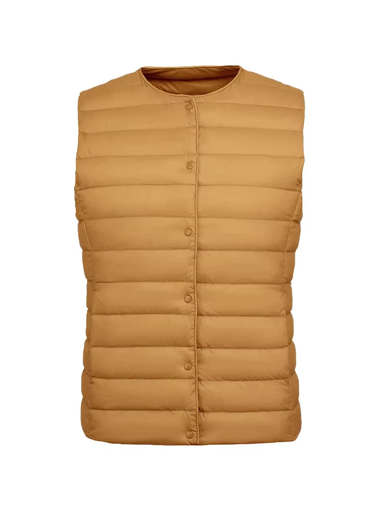 NewBang 90% Matt Fabric Women's Warm Vests Ultra Light Down Vest Women Two Ways Waistcoat Portable Warm Sleeveless Winter Liner