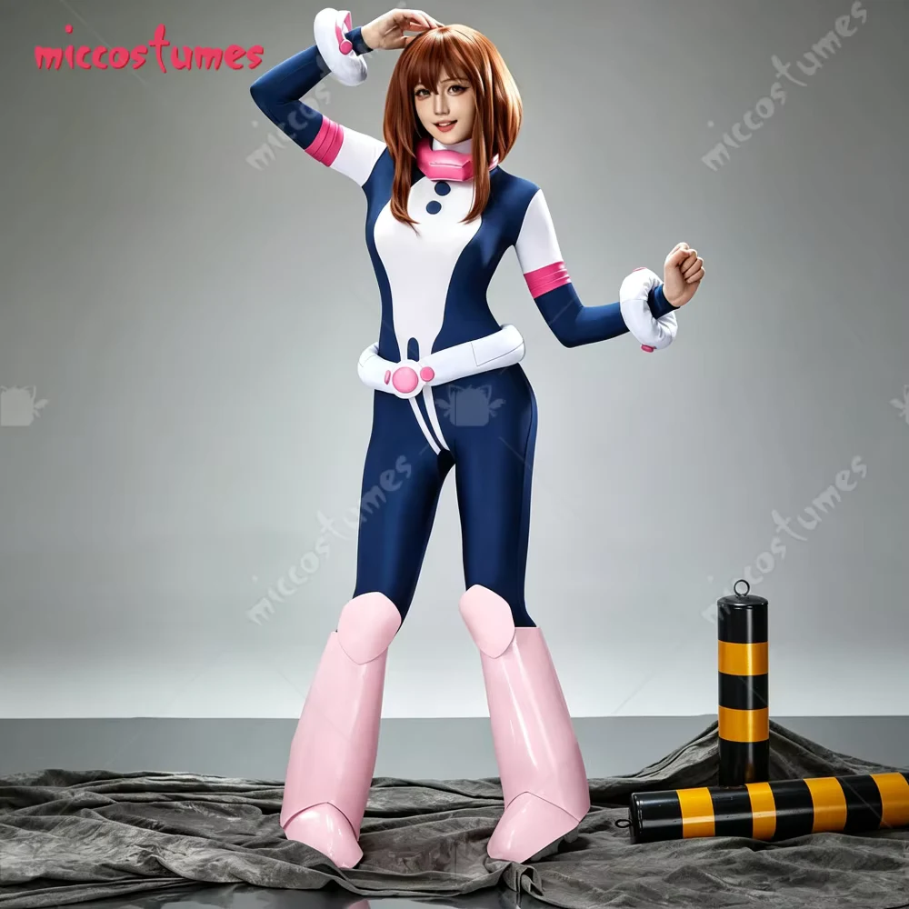【US+EU Stock】Miccostumes Women's Anime Hero Cosplay Costume with Waist Piece and Neckwear for Halloween