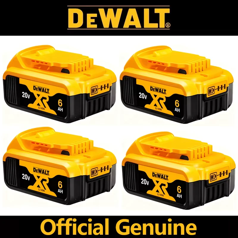 100% Genuine Dewalt 20V Battery, 20V MAX 5Ah 6Ah Battery DCB206 DCB205 DCB184 for Dewalt Power Tool Replacement Battery