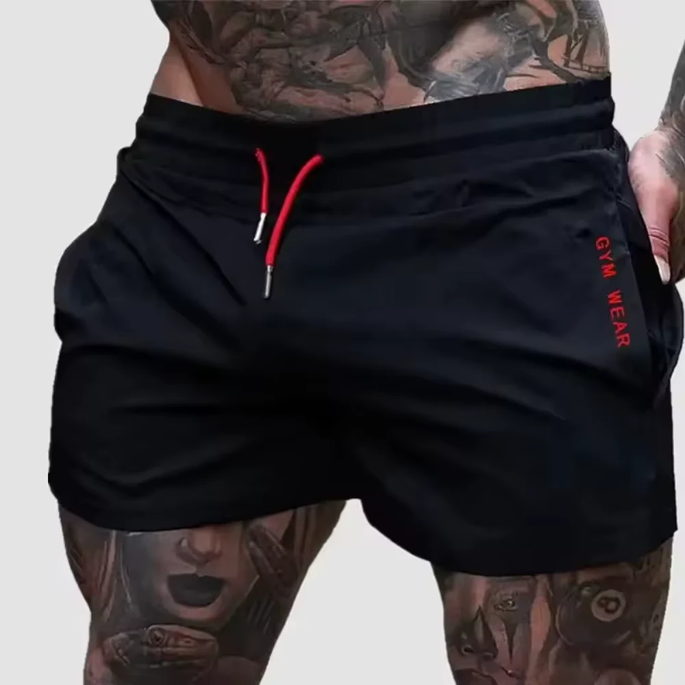 2025 Summer Gym Fitness Men's Shorts Sweatpants Thin Fashion Men Marathon Running Shorts Sports Breathable Training Pants