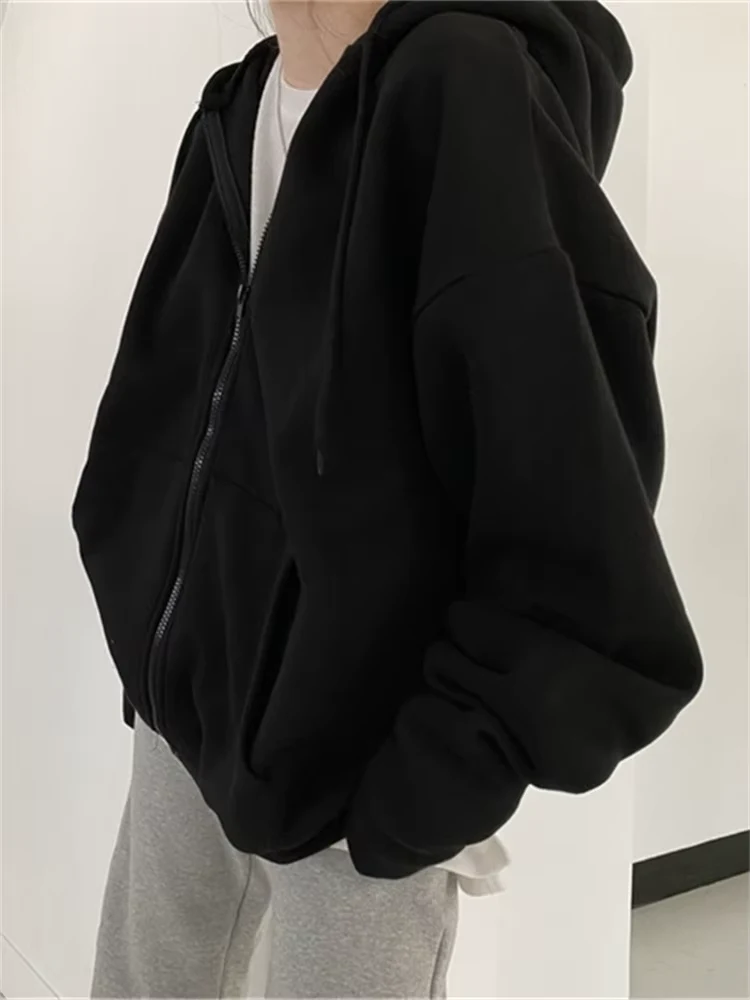 Women's Y2K Zip-Up Hooded Sweatshirt