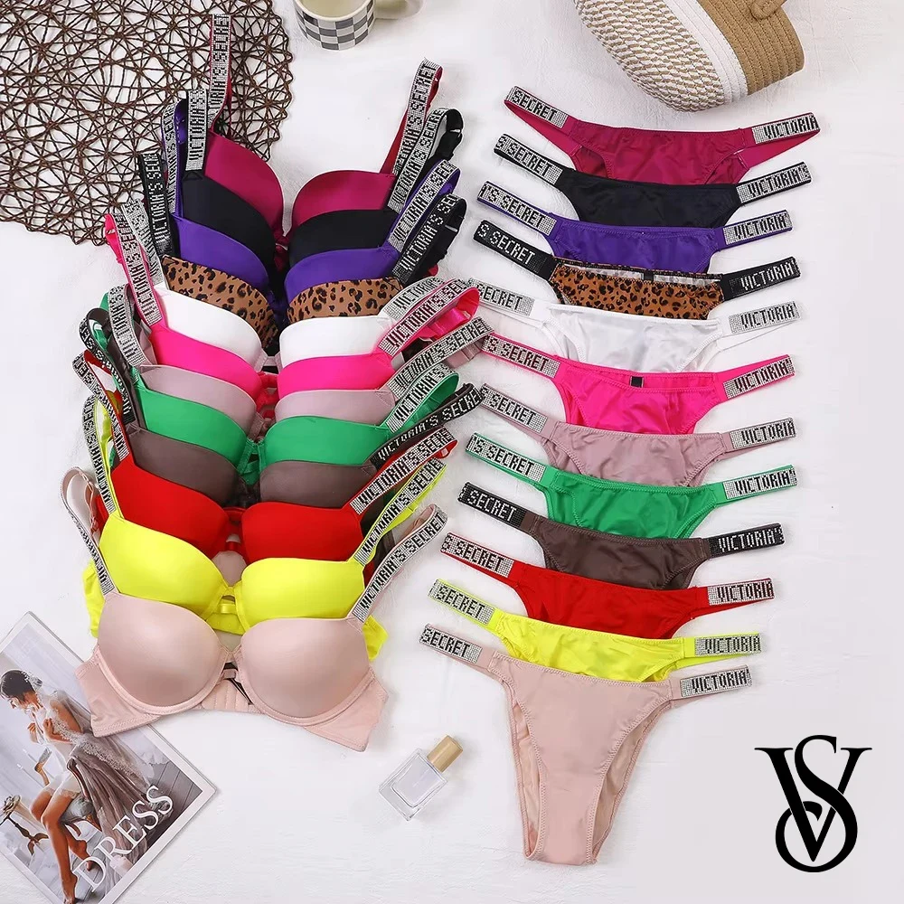 Women's Lace Push-Up Bra and Panty Set