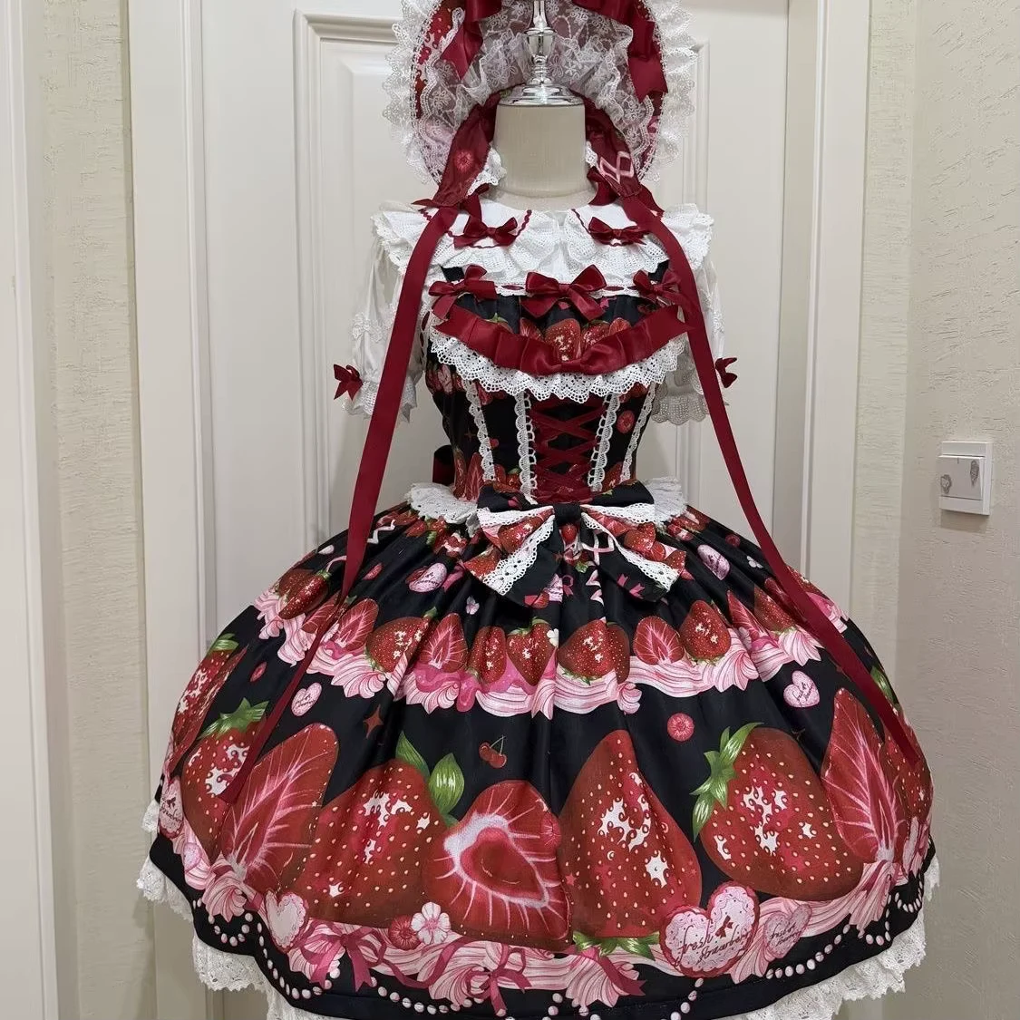 Original design Lolita dress cute jsk suspender dress women's summer long dresses for women