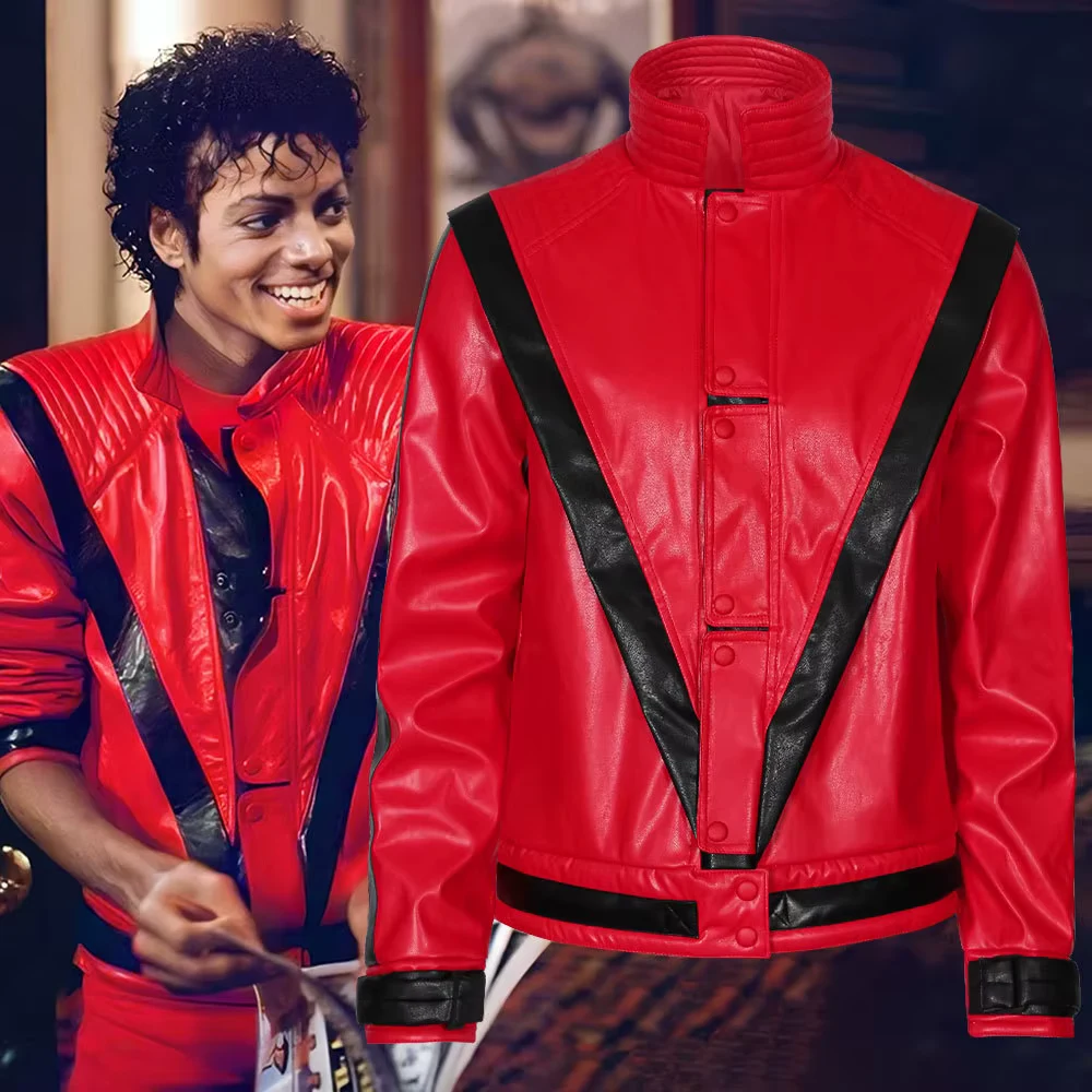 Michael Jackson cosplay red thriller jacket cosplay cosplay cosplay costume Halloween stage costume