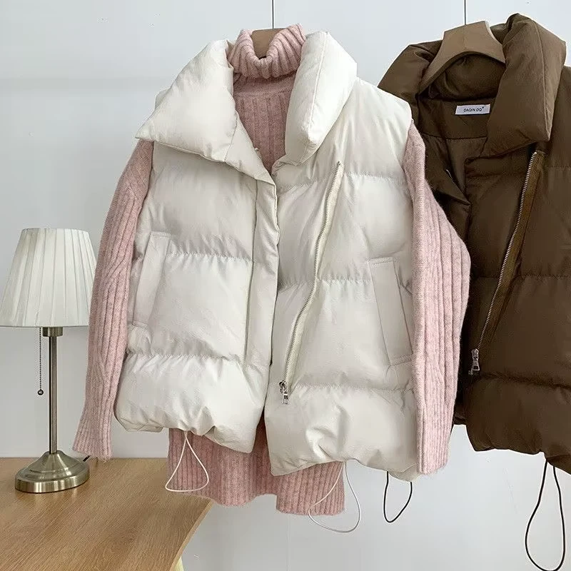 Women's Down Cotton Vest – Sleeveless Puffer Waistcoat