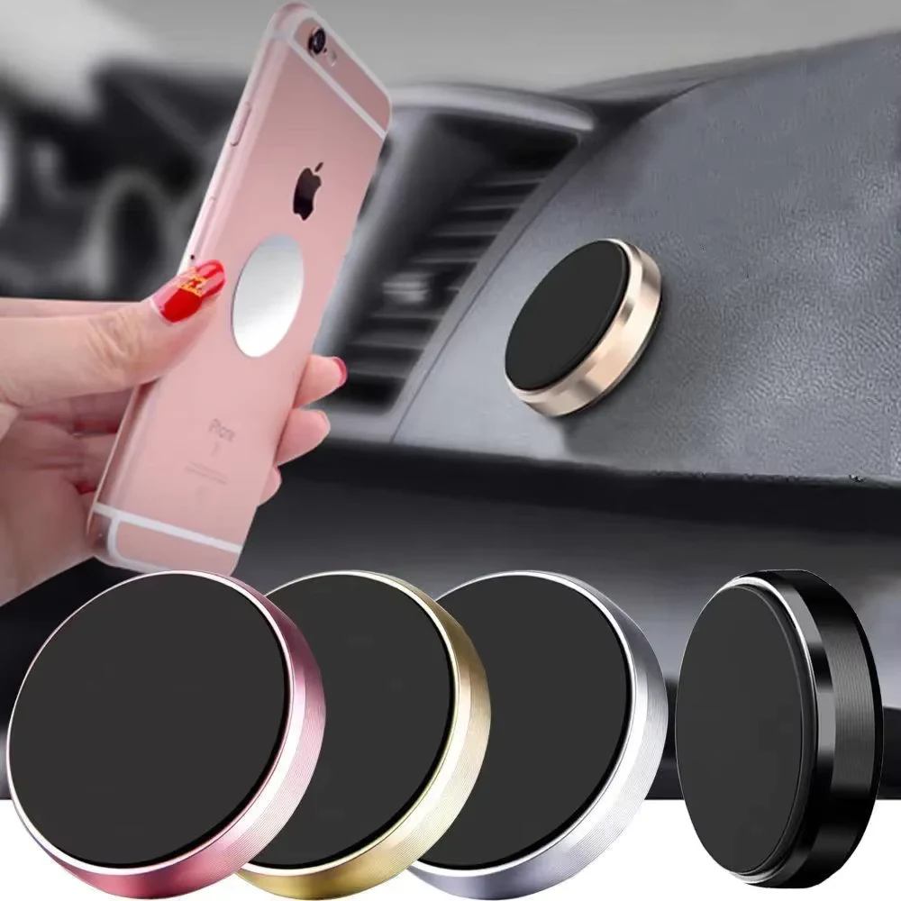 2PC Magnetic Car Phone Holder Universal Car Phone Stand for iPhone Xiaomi Huawei Samsung Dashboard Wall Mounted Car Magnet Sticker